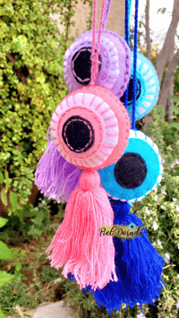 Image 1 of Evil Eye Artesian Tassel 