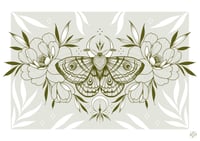 Image 2 of Floral moth print 