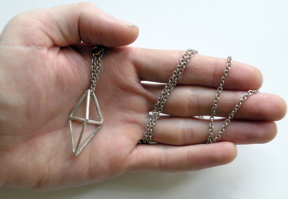 Image of Silver Prism Necklace (handmade by Zac Little)