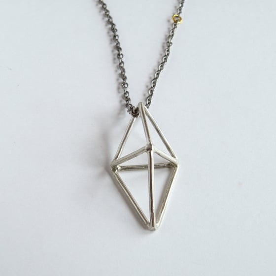 Image of Silver Prism Necklace (handmade by Zac Little)