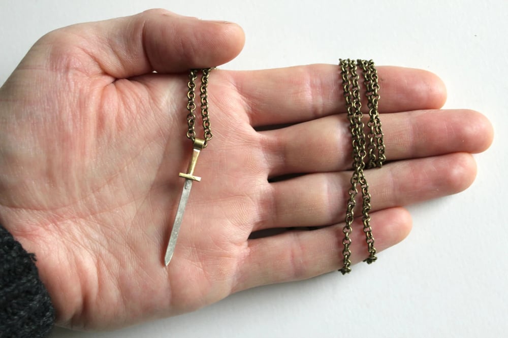 Image of Sword Necklace (handmade by Zac Little)