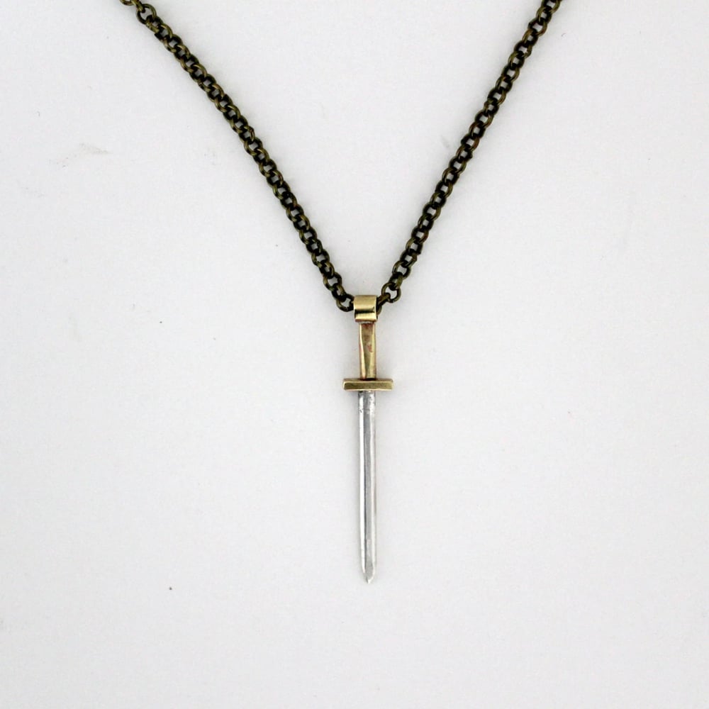 Image of Sword Necklace (handmade by Zac Little)