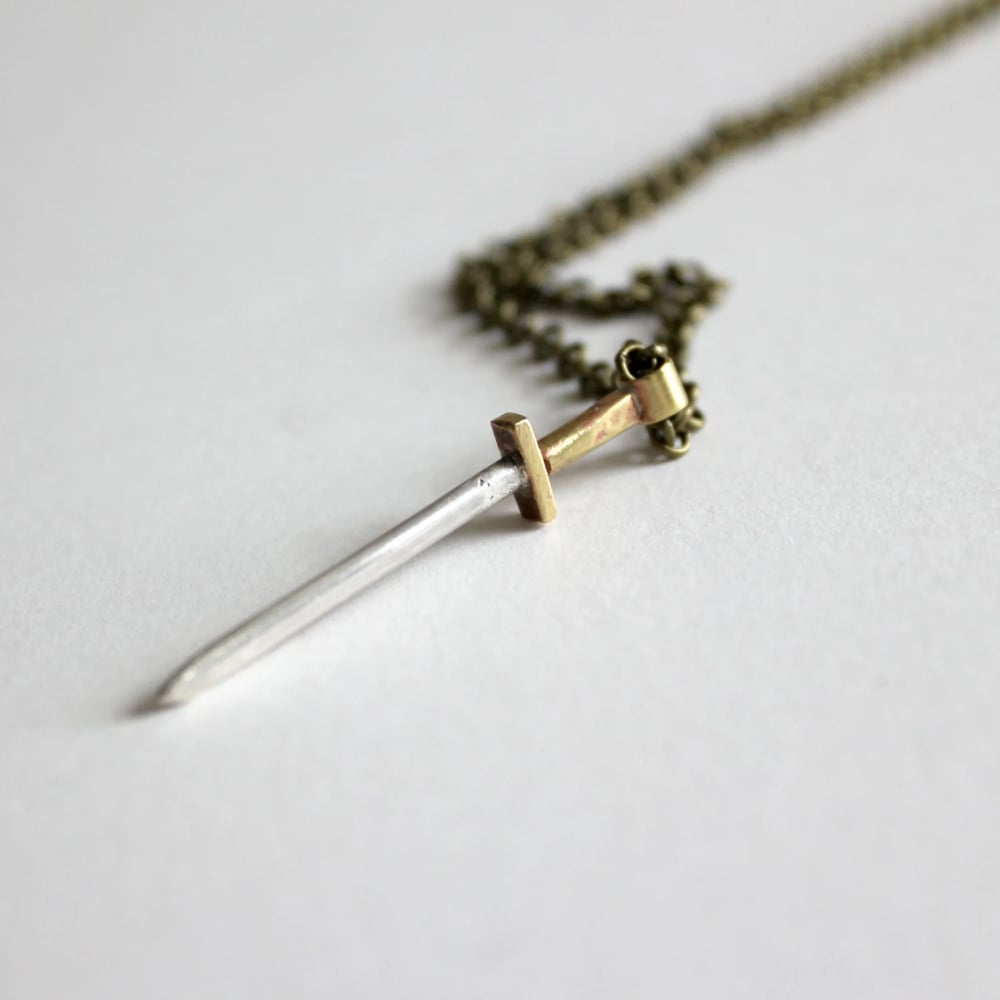 Image of Sword Necklace (handmade by Zac Little)