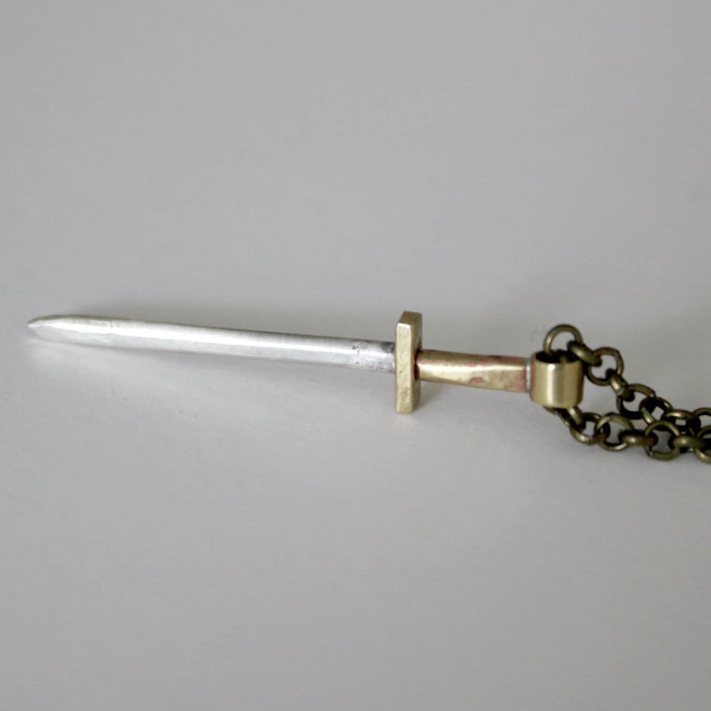 Image of Sword Necklace (handmade by Zac Little)