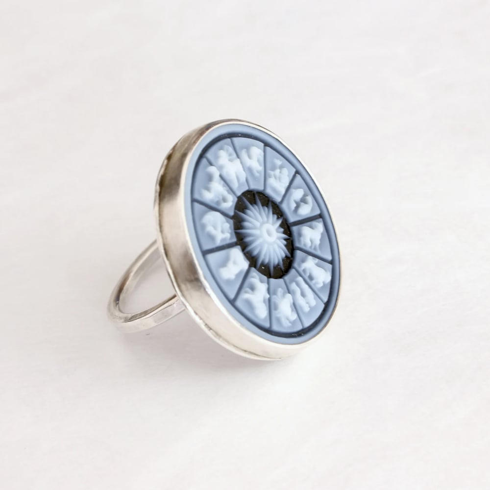 Image of Zodiac Wheel Ring (handmade by Zac Little)