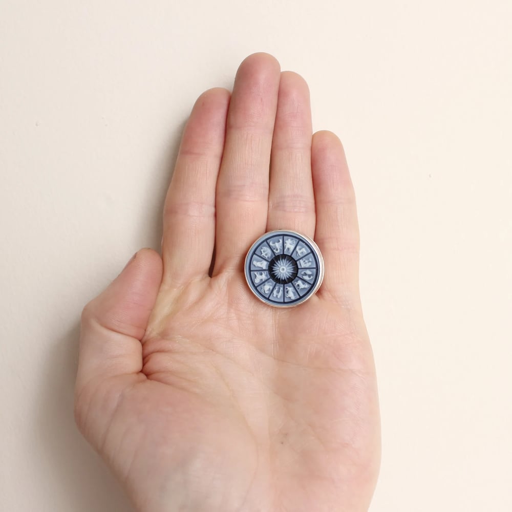 Image of Zodiac Wheel Ring (handmade by Zac Little)