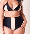 Plus size halter swimwear