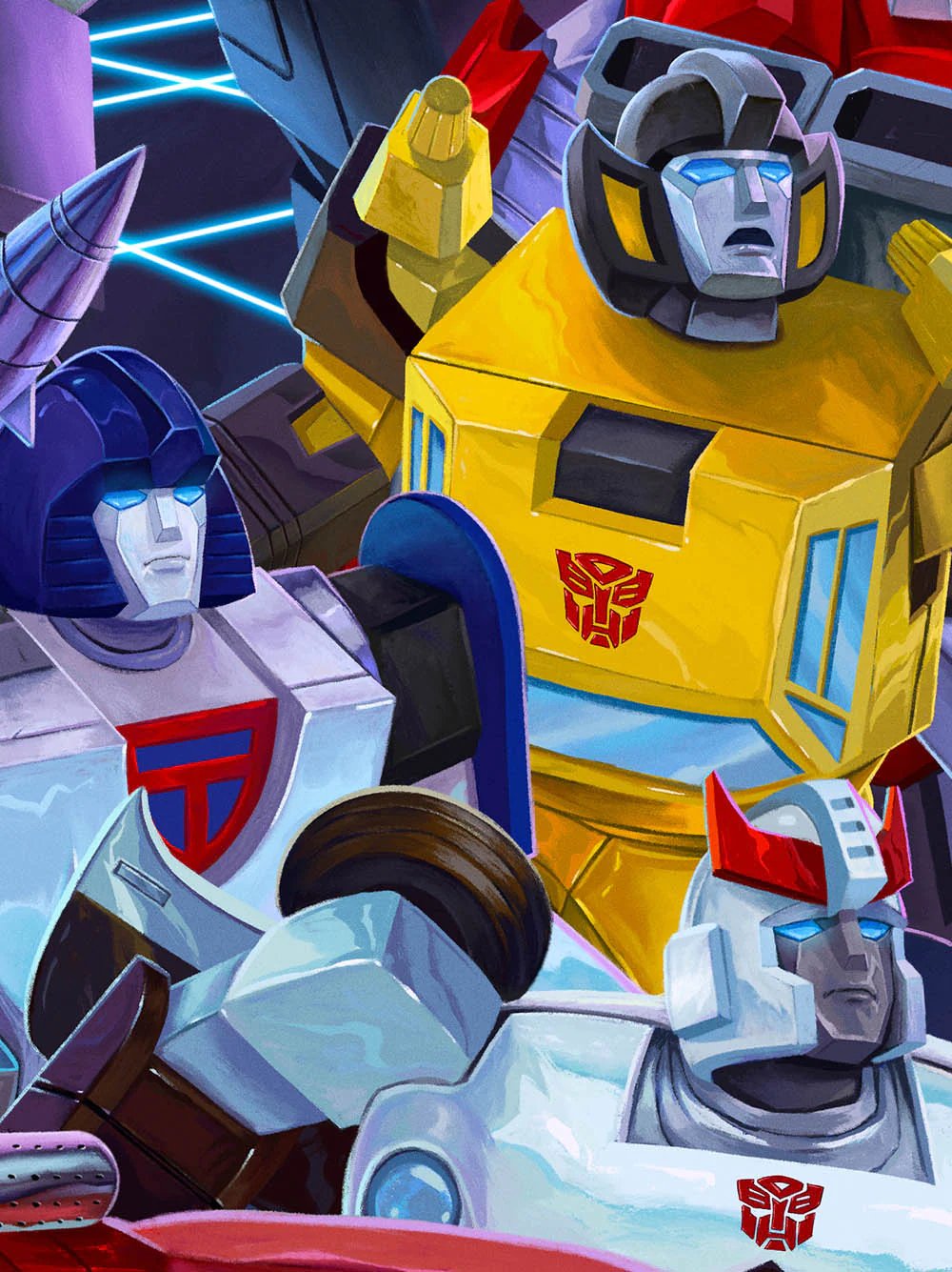 Transformers Autobots Members Art Collage Twist Open 24 oz Acrylic