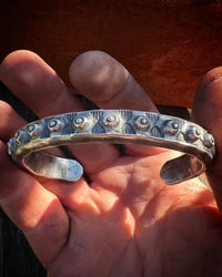 Image 2 of WL&A Handmade Heavy Ingot Medicine Punkero Cuff - Size 8.25 Wrist Cuff 