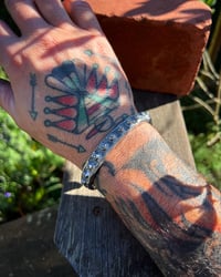 Image 4 of WL&A Handmade Heavy Ingot Medicine Punkero Cuff - Size 8.25 Wrist Cuff 
