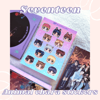 Image 2 of Seventeen Chibi Sticker Sheet