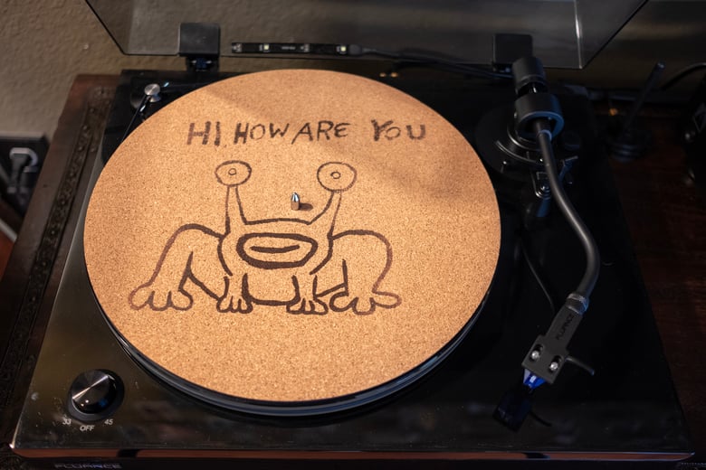 Image of HI, HOW ARE YOU Daniel Johnston Record Slip Mat