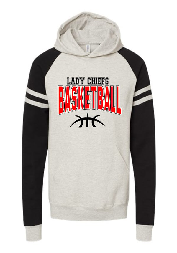 Image of BMS Lady Chiefs Colorblock Hoodie