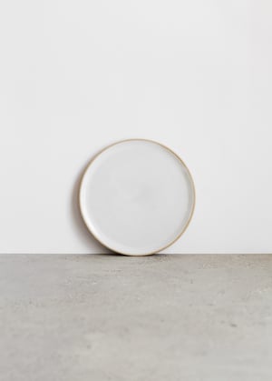 Image of White flat side plate