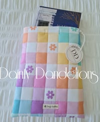 Image 2 of Quilted Book Sleeve - Rainbow Daisy