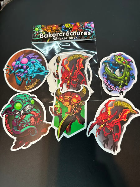 Image of Bakercreature Sticker Pack