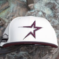 Image 2 of New Era 59Fifty “Maroon Knight “ by STEVO
