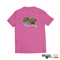 JINGLE ALL HOWAY CHRISTMAS 2023 T-SHIRT - PINK