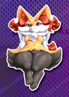 Firephox Thighs - Vinyl Sticker