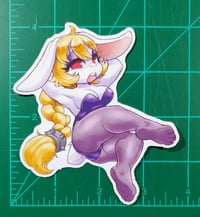 Image 2 of Cute Boss Rabbit - Vinyl Sticker