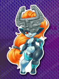 Image 3 of Dancer Imp Princess - Vinyl Sticker