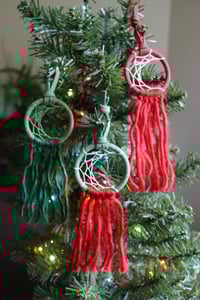 Image 2 of Holiday Mooncatcher | Stocking stuffer | Car charm | Car Mirror Accessory | Vegan | Ornament