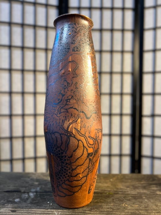 Image of large anagama fired vase 2