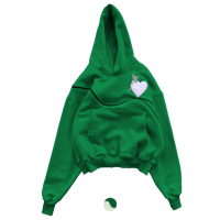 Image 1 of Fusion Zip Perfect Hoodie - Electric green