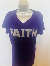 Image 3 of Red Bling Faith Shirt