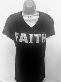 Image 4 of Red Bling Faith Shirt