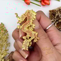 Image 3 of Red Dragon Enamel Pin
