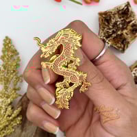 Image 2 of Red Dragon Enamel Pin