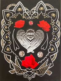 Image 2 of Red Rose Metallic Ink Earth Angel 