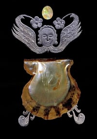 Sea Shell Angel with Opal 