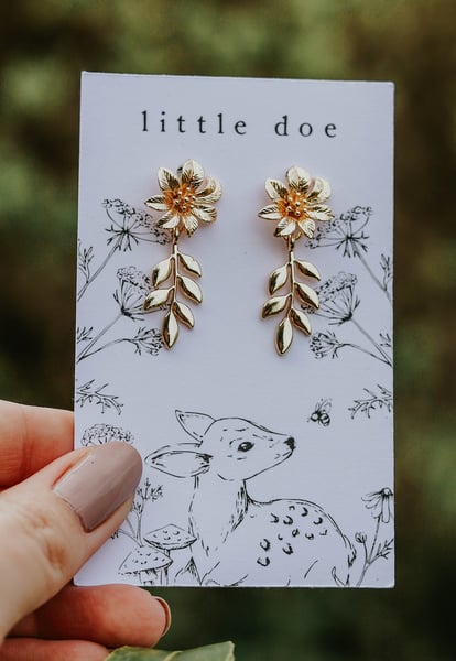 Image of Flower & Vine Studs