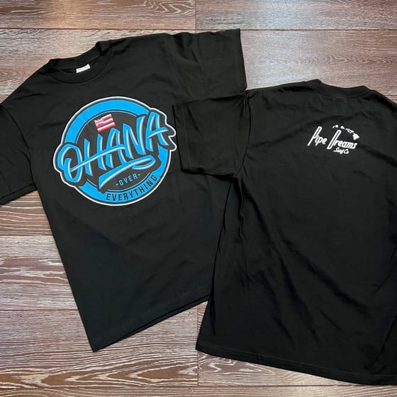 Image of Ohana Over Everything Teal Men's TEE