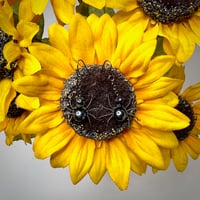 Black Spider Earrings