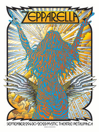 Image 1 of Zepparella-Sept 29 & 30, 2023 - Mystic Theatre, Petaluma, CA. Artwork by Caitlin Mattisson