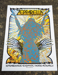 Image 2 of Zepparella-Sept 29 & 30, 2023 - Mystic Theatre, Petaluma, CA. Artwork by Caitlin Mattisson