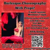 Burlesque Choreography With Props-4 week May/June 2024