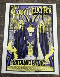 Image 2 of Coven / Lucifer- Satanic Panic Tour 2023- Artwork by Caitlin Mattisson & Alan Forbes