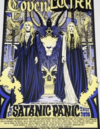 Image 3 of Coven / Lucifer- Satanic Panic Tour 2023- Artwork by Caitlin Mattisson & Alan Forbes