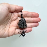 Image 2 of Gray Aventurine Web with Spider