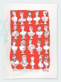 Image 1 of Dish Towel / Tea Towel - Quirky Busts - "You're Weird. I like it!"
