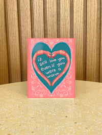 Image 1 of Worm Love Greeting Card