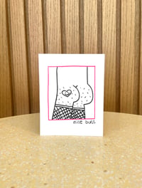 Image 1 of Nice Butt Greeting Card