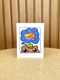 Image 1 of Thinking of Noodles Greeting Card