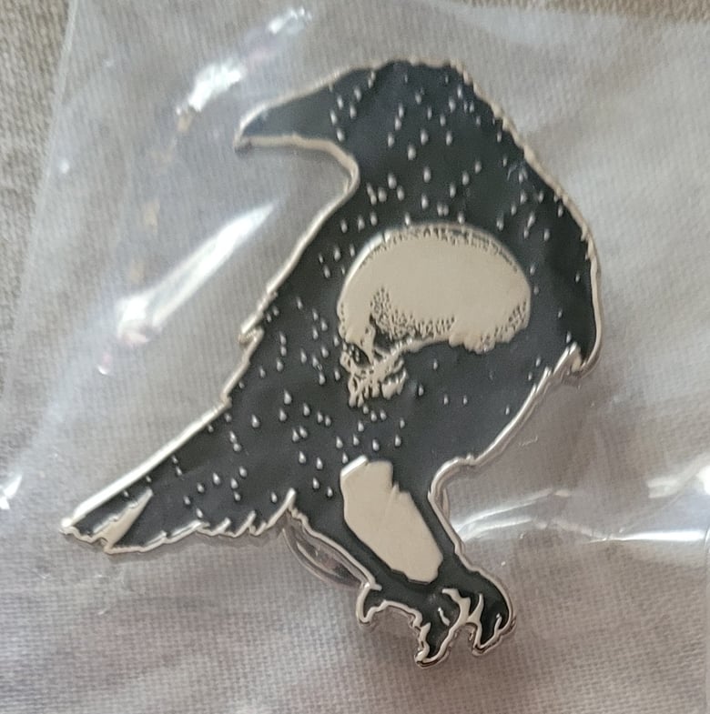 Image of Death's Messenger limited edition shaped enamel pin 