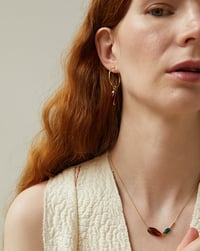 Image 3 of Pendientes Aro M Caramelo 