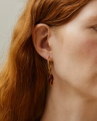 Image 4 of Pendientes Aro M Caramelo 